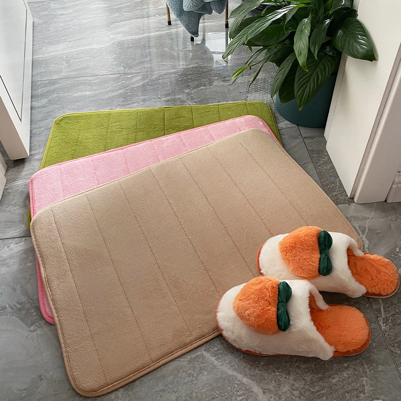 Home Bath Mat Coral Velvet Bathroom Carpet Water Absorption Non-slip Absorbent Washable Rug Toilet Floor Entrance Hall Carpet
Home Bath Mat Coral Velvet Bathroom Carpet Water Absorption Non-slip Absorbent Washable Rug Toilet Floor Entrance Hall Carpet