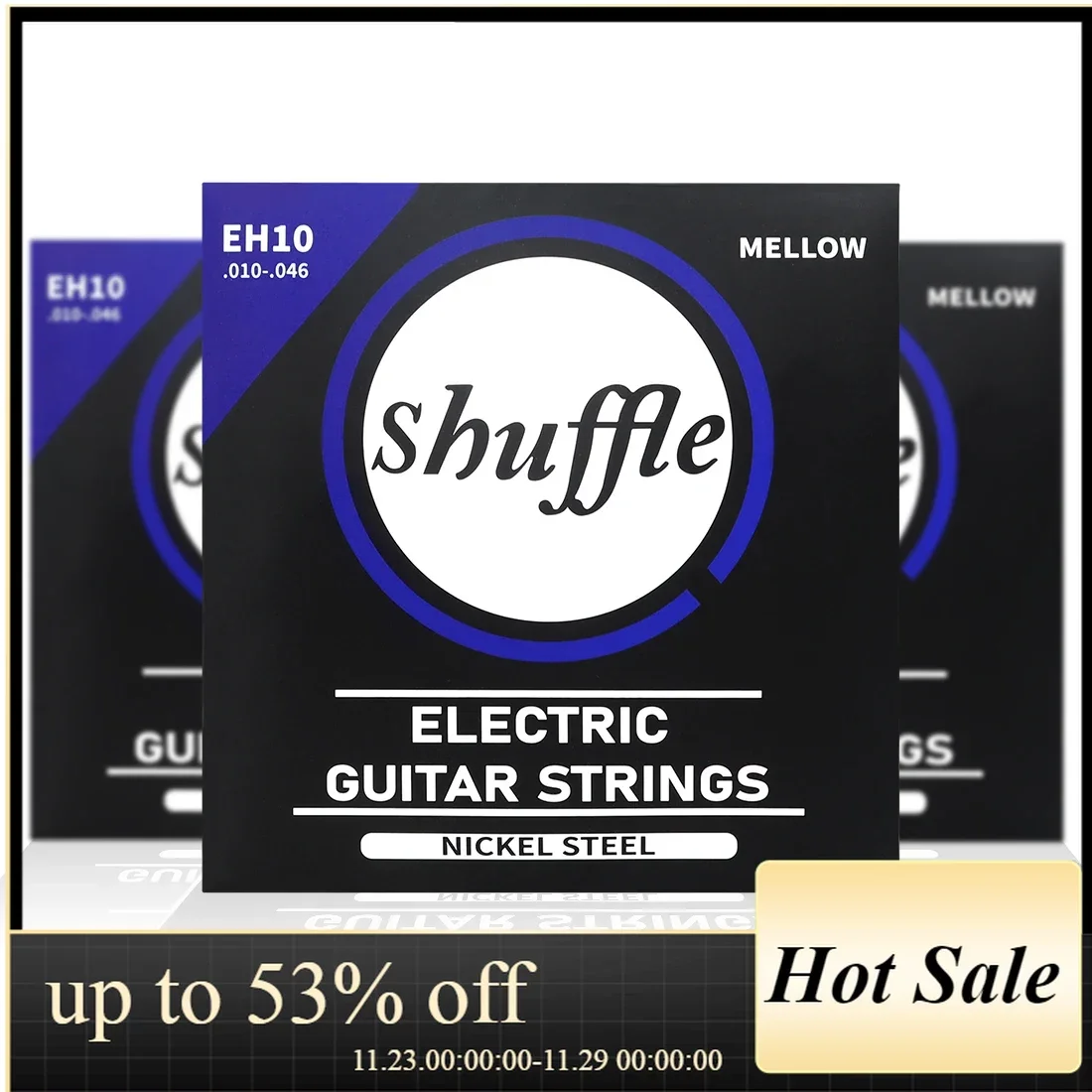 Shuffle EH10 Electric Guitar Strings Nickel Steel Mellow Guitar String Anti-rust Coating Hexagonal Alloy Wire Guitar Accessories
Shuffle EH10 Electric Guitar Strings Nickel Steel Mellow Guitar String Anti-rust Coating Hexagonal Alloy Wire Guitar Accessories