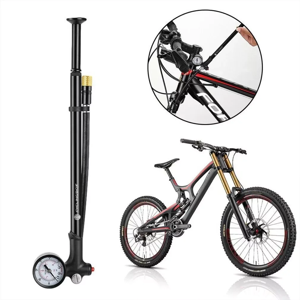 300psi High-pressure Bike Air Pump Foldable MTB Fork / Rear Suspension Pump with Gauge Bike Air Shock Pump Bicycle Tire Inflator
300psi High-pressure Bike Air Pump Foldable MTB Fork / Rear Suspension Pump with Gauge Bike Air Shock Pump Bicycle Tire Inflator
