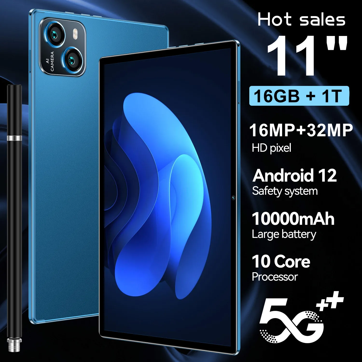 2023 Global Version Mate Pad Pro Tablet Android12 11 Inch 16GB 1T 5G Dual SIM Phone Call GPS Bluetooth WiFi Google Tablet PC
2023 Global Version Mate Pad Pro Tablet Android12 11 Inch 16GB 1T 5G Dual SIM Phone Call GPS Bluetooth WiFi Google Tablet PC