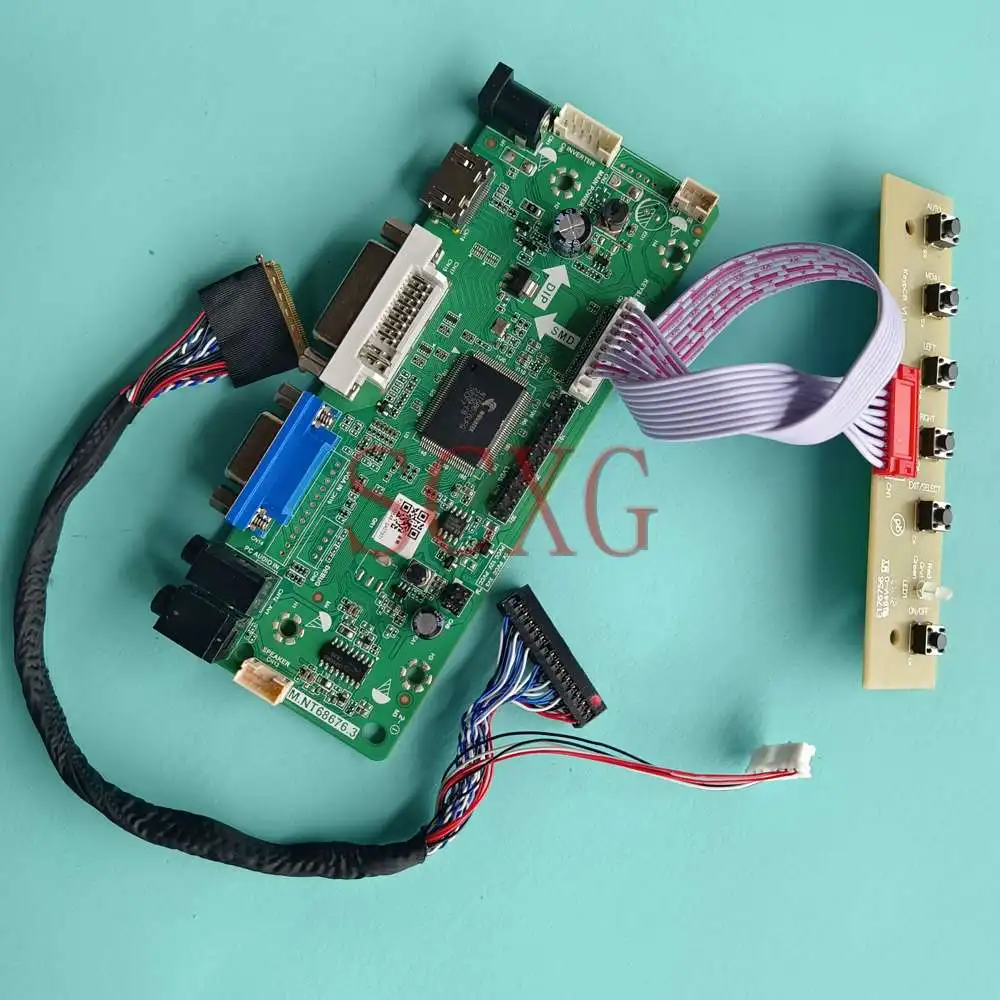 Kit For BT156GW01 V.4 Laptops Panel 15.6" 1366*768 DVI VGA HDMI-Compatible 40 Pins LVDS 60Hz LCD Display Controller Drive Board
Kit For BT156GW01 V.4 Laptops Panel 15.6" 1366*768 DVI VGA HDMI-Compatible 40 Pins LVDS 60Hz LCD Display Controller Drive Board