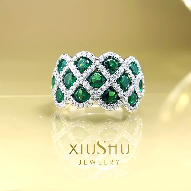 925 Sterling Silver Full Diamond Set Colorful Gem Ring Personality Fashion Index Finger Ring Tide Row Diamonds European And Amer
925 Sterling Silver Full Diamond Set Colorful Gem Ring Personality Fashion Index Finger Ring Tide Row Diamonds European And Amer
