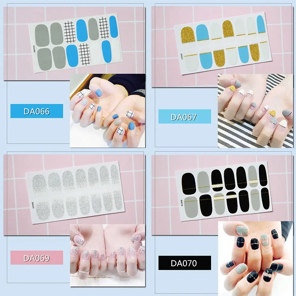 14PCS Self Adhesive Non-Toxic Colorful Easy To Use Nailart Strips Nail Sticker Full Cover Nail Wraps Stickers
14PCS Self Adhesive Non-Toxic Colorful Easy To Use Nailart Strips Nail Sticker Full Cover Nail Wraps Stickers