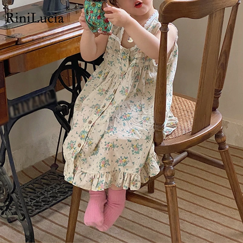 RiniLucia Summer Spring Girls Princess Nightgown Pajamas Kids Sleeveless Nightdress Cute Floral Baby Sleep Dress Homewear
RiniLucia Summer Spring Girls Princess Nightgown Pajamas Kids Sleeveless Nightdress Cute Floral Baby Sleep Dress Homewear