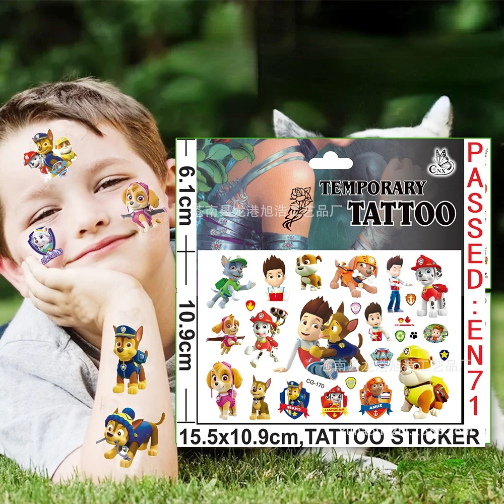 NEW Paw Patrol Cartoon Anime Tattoo Sticker Water Transfer Sticker Fashion Cute Small Sticker Children's Party Birthday Gift
NEW Paw Patrol Cartoon Anime Tattoo Sticker Water Transfer Sticker Fashion Cute Small Sticker Children's Party Birthday Gift