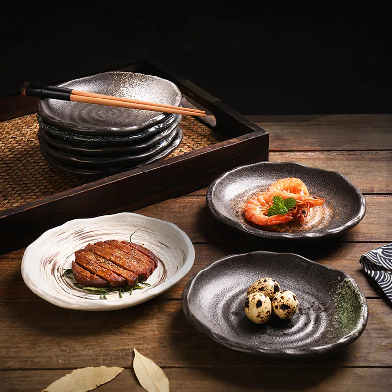 1pcs Japanese and Korean-style Ceramic Plate Irregular Sushi Snack Plates Household Small Dish Creative Restaurant Tableware
1pcs Japanese and Korean-style Ceramic Plate Irregular Sushi Snack Plates Household Small Dish Creative Restaurant Tableware