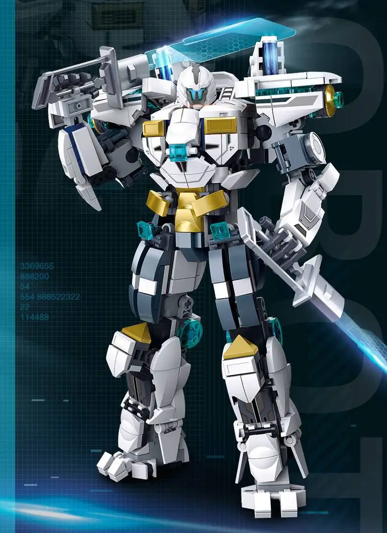Adult Blocks Mecha Series Robot City Mech Warrior Model Building Block Set B1151 Robot Toy For Boys Gifts New Product 561PCS
Adult Blocks Mecha Series Robot City Mech Warrior Model Building Block Set B1151 Robot Toy For Boys Gifts New Product 561PCS