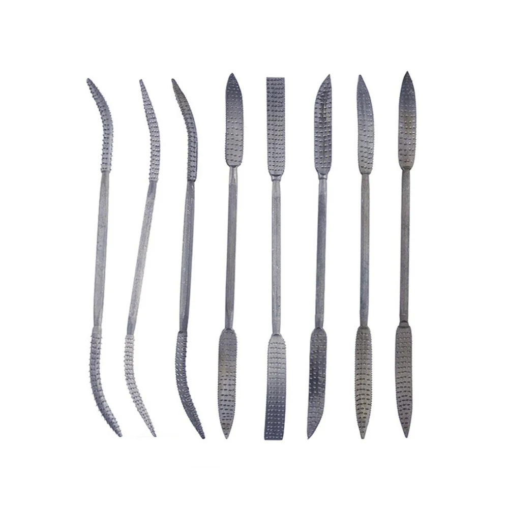 8pcs 190mm Coarse Riffler Files Curved Carbon Steel Milling Cutter Double Ended Medium-sized Tooth For Woodworking Hand Tools
8pcs 190mm Coarse Riffler Files Curved Carbon Steel Milling Cutter Double Ended Medium-sized Tooth For Woodworking Hand Tools