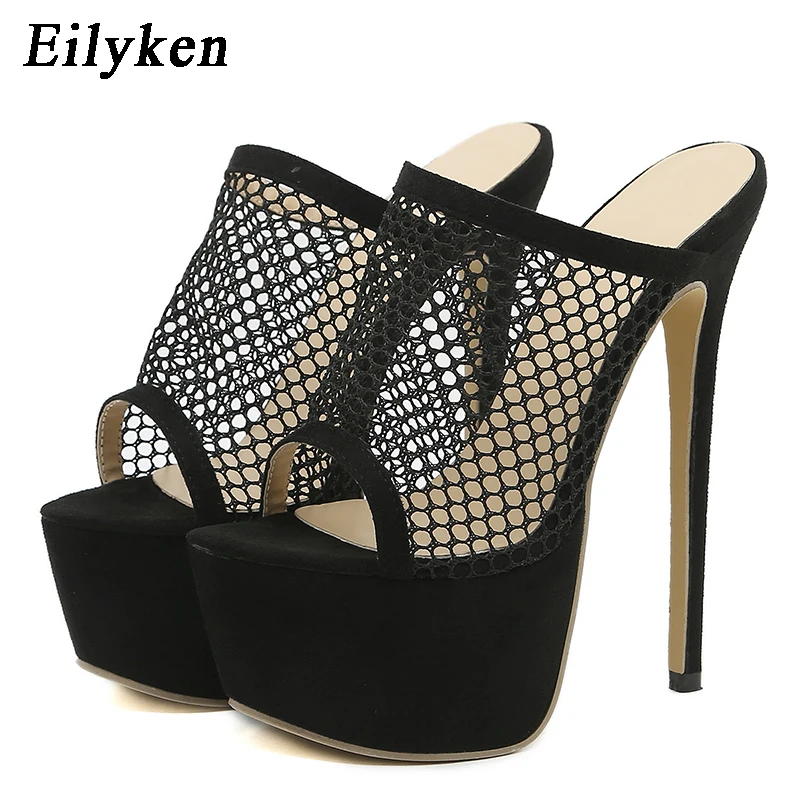 Eilyken Fashion Platform Peep Toe Women Slippers Mesh Cloth Summer Slide Mule High Heel ROME Party Shoes Zapatos Mujer
Eilyken Fashion Platform Peep Toe Women Slippers Mesh Cloth Summer Slide Mule High Heel ROME Party Shoes Zapatos Mujer