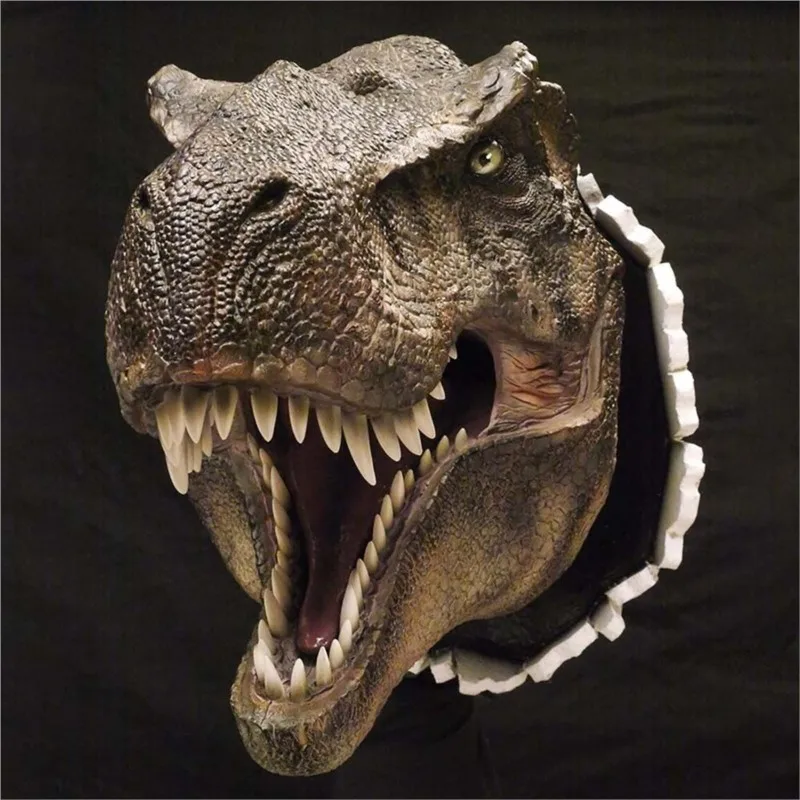 3D Resin Dinosaur Head Broken Wall Mounted Bursting Hanging Sculpture Imitation Animal Raptor Claws Statue Room Home Art Decor
3D Resin Dinosaur Head Broken Wall Mounted Bursting Hanging Sculpture Imitation Animal Raptor Claws Statue Room Home Art Decor