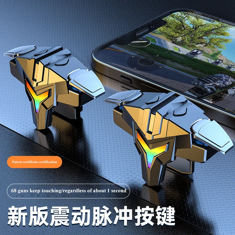 With Battery Mobile Gaming Trigger For PUBG Phone Game Controller Gamepad Joystick Aim Shooting L1R1 Pulse Key Button For IPhone
With Battery Mobile Gaming Trigger For PUBG Phone Game Controller Gamepad Joystick Aim Shooting L1R1 Pulse Key Button For IPhone