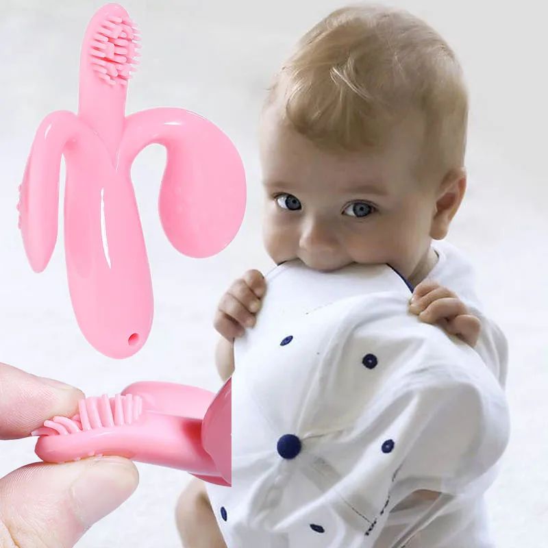 Safe Baby Silicone Teether Training Toothbrush BPA Free Toddle Teething Chew Toys for Infant Chewing Newborn Gifts
Safe Baby Silicone Teether Training Toothbrush BPA Free Toddle Teething Chew Toys for Infant Chewing Newborn Gifts