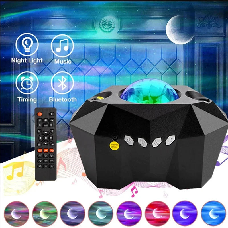 LED Starry Sky Projector Galaxy Amazing Aurora Light Bluetooth Control for Party Home Familes Gift Bedroom Led Moon Nightlight 
LED Starry Sky Projector Galaxy Amazing Aurora Light Bluetooth Control for Party Home Familes Gift Bedroom Led Moon Nightlight