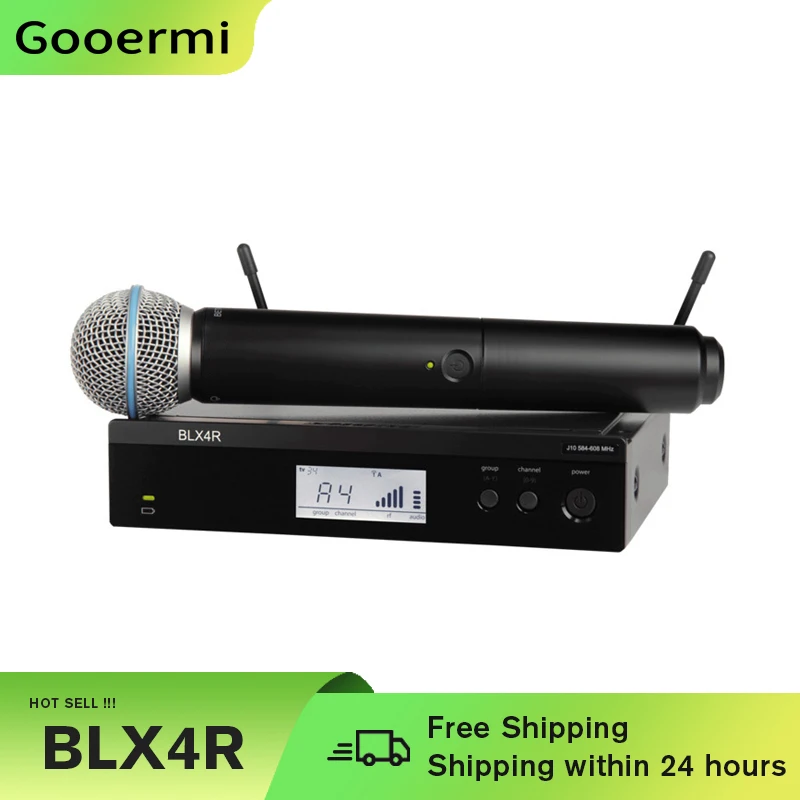 Одноканальный беспроводной микрофон BLX4R UHF, микрофон для караоке, микрофоны для пения, вокальные микрофоны для представлений
Одноканальный беспроводной микрофон BLX4R UHF, микрофон для караоке, микрофоны для пения, вокальные микрофоны для представлений