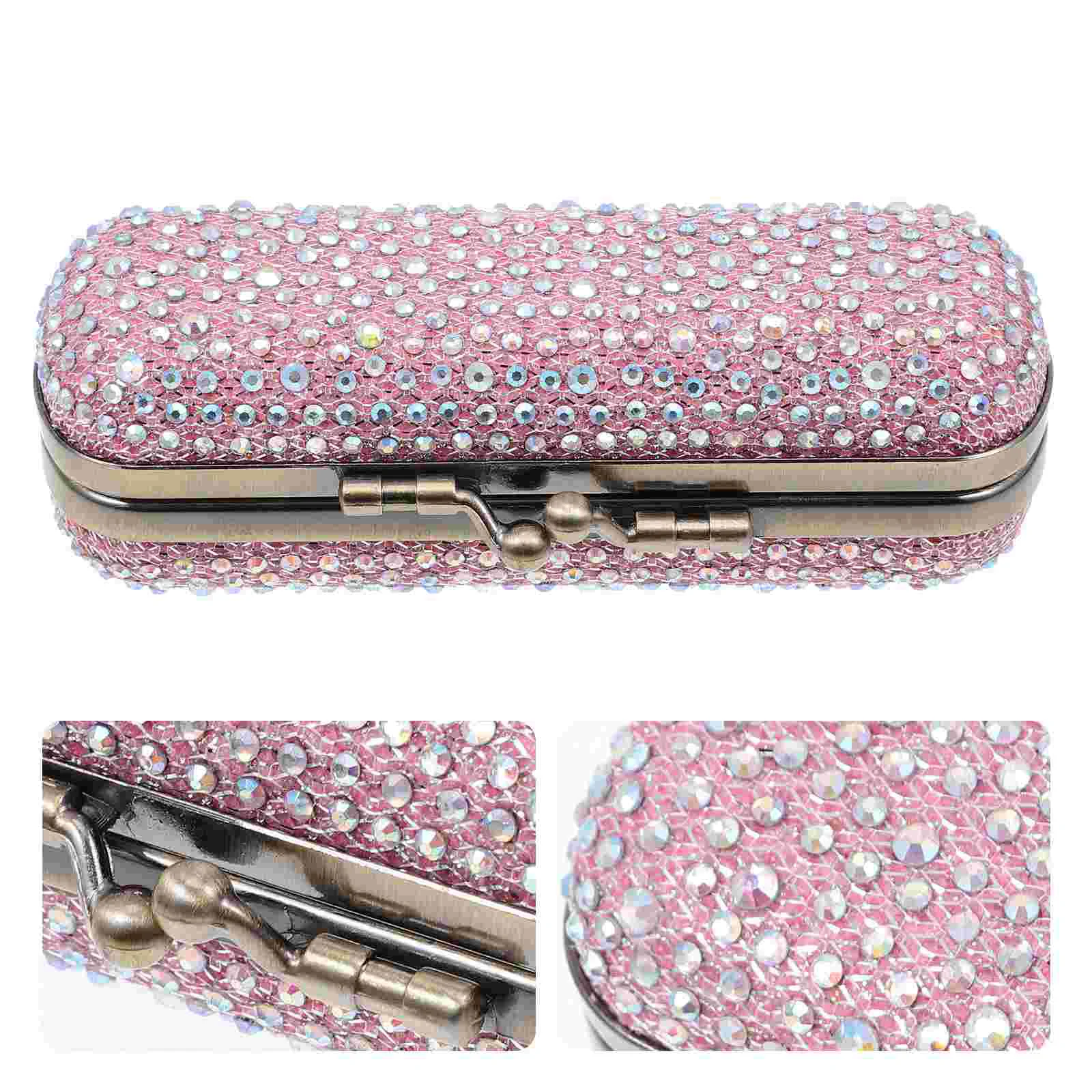 Lipstick Holder Case Box Rhinestone Crystal Containermirror Storagelip Glitter Purse Gloss Clip Holding Vintage Luxury Woman
Lipstick Holder Case Box Rhinestone Crystal Containermirror Storagelip Glitter Purse Gloss Clip Holding Vintage Luxury Woman