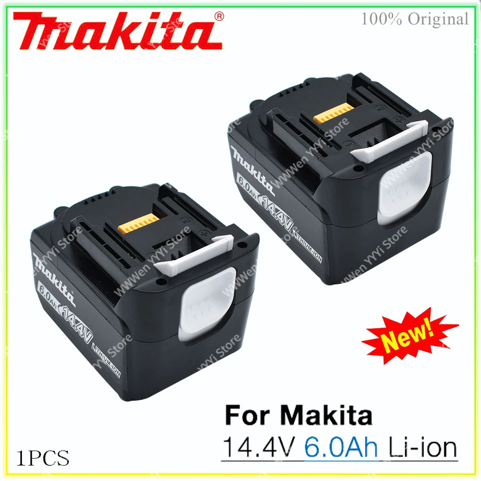 

Аккумуляторная батарея Makita 6000 мАч, 14,4 В, яркий индикатор для BL1430, BL1415, BL1440, 196875-4, 194558-0, 195444-8, Makita 14,4 В, Ач
