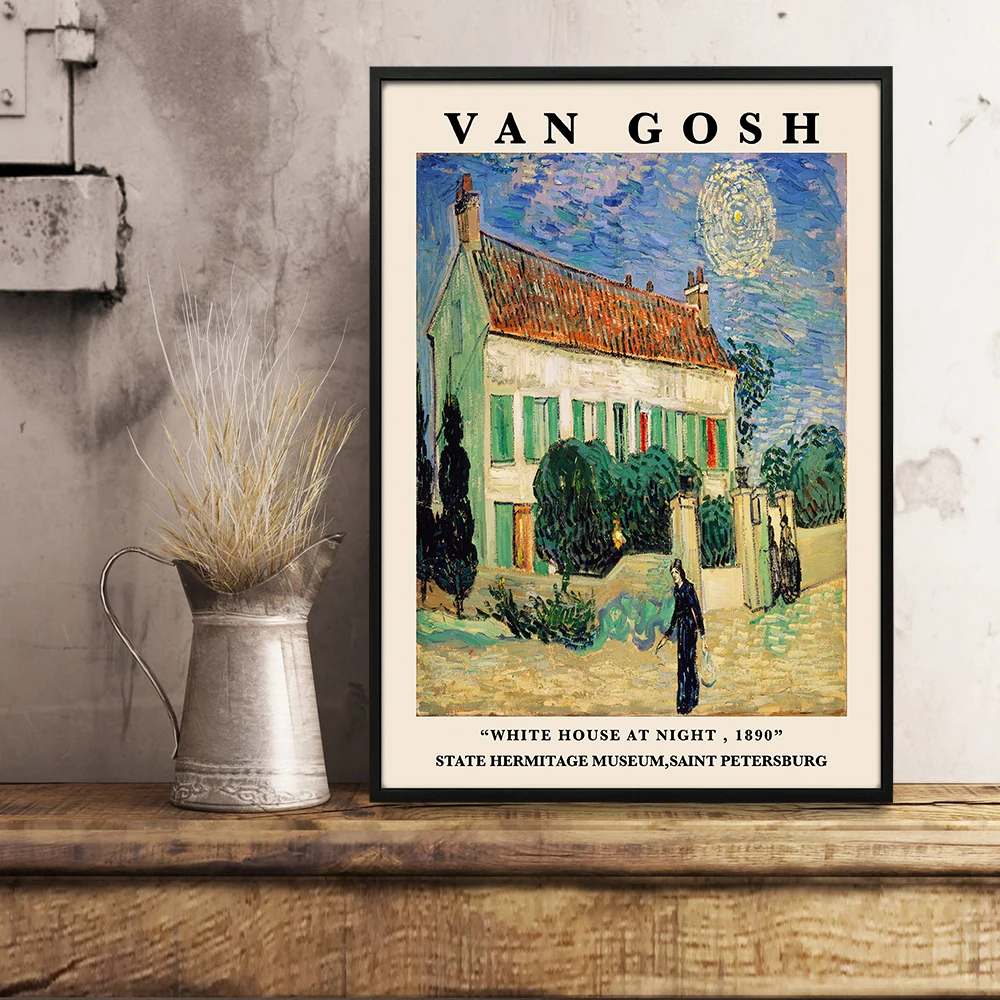 Van Gogh Exhibition Poster White House at Night Van Gogh Art Print Floral Scenery Nature Wall Art Decor Gift Idea A1/A2/A3/A4
Van Gogh Exhibition Poster White House at Night Van Gogh Art Print Floral Scenery Nature Wall Art Decor Gift Idea A1/A2/A3/A4