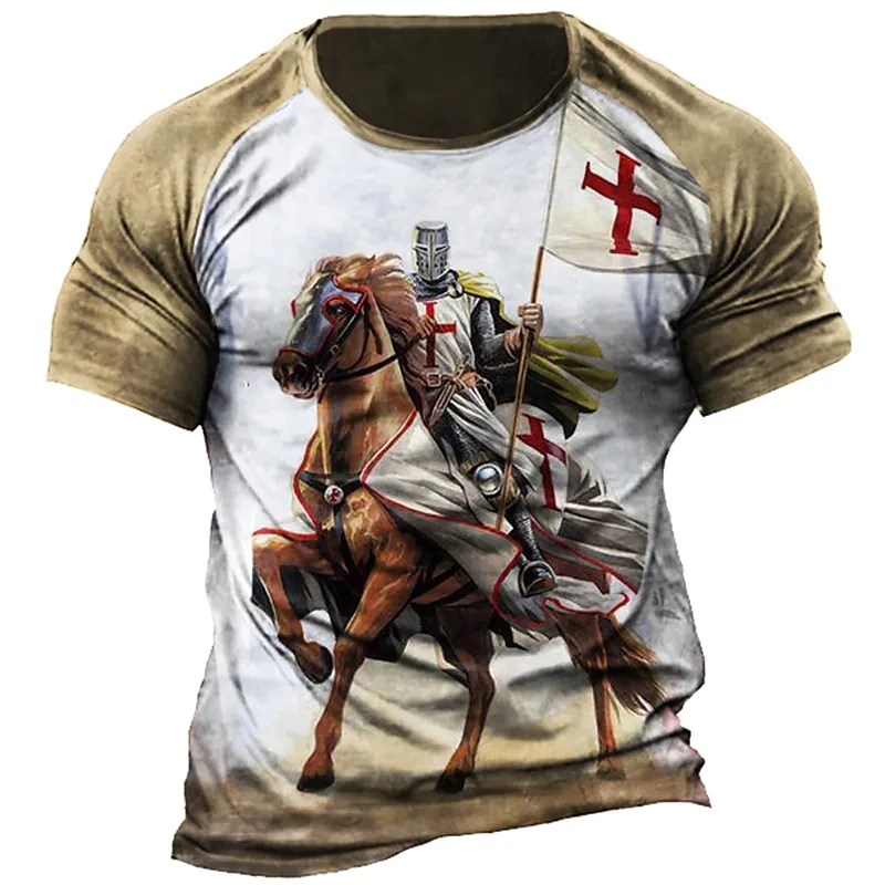 Men's Unisex T-Shirts T Shirt 3D Printed Templars Crew Neck Street Daily Short Sleeves Oversized Designer Tops Vintage Clothes
Men's Unisex T-Shirts T Shirt 3D Printed Templars Crew Neck Street Daily Short Sleeves Oversized Designer Tops Vintage Clothes