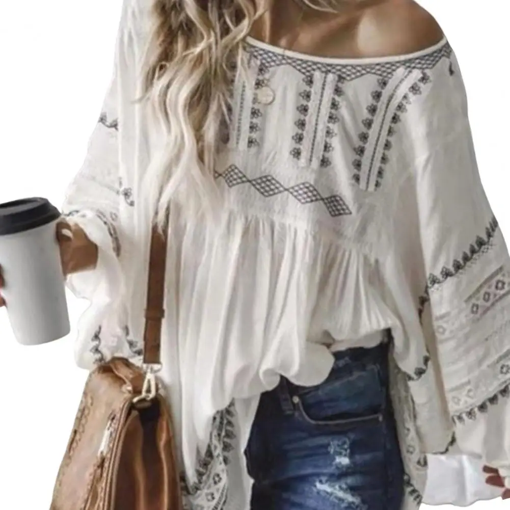 Stylish Casual Top O-Neck Comfy Elegant Blouse Autumn Casual Pattern Print Blouse Shirt
Stylish Casual Top O-Neck Comfy Elegant Blouse Autumn Casual Pattern Print Blouse Shirt