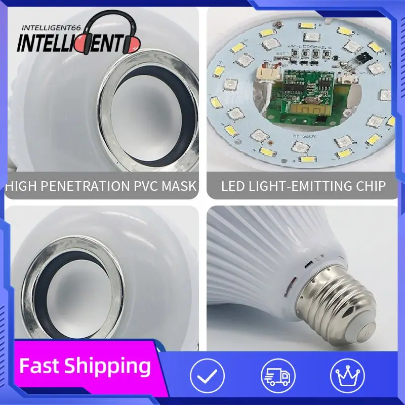Intelligent Dimming Intelligent Music Bulb La Wireless Music Light Bulb White Light Color Music Stage Lamp Stage Light Dimmable
Intelligent Dimming Intelligent Music Bulb La Wireless Music Light Bulb White Light Color Music Stage Lamp Stage Light Dimmable