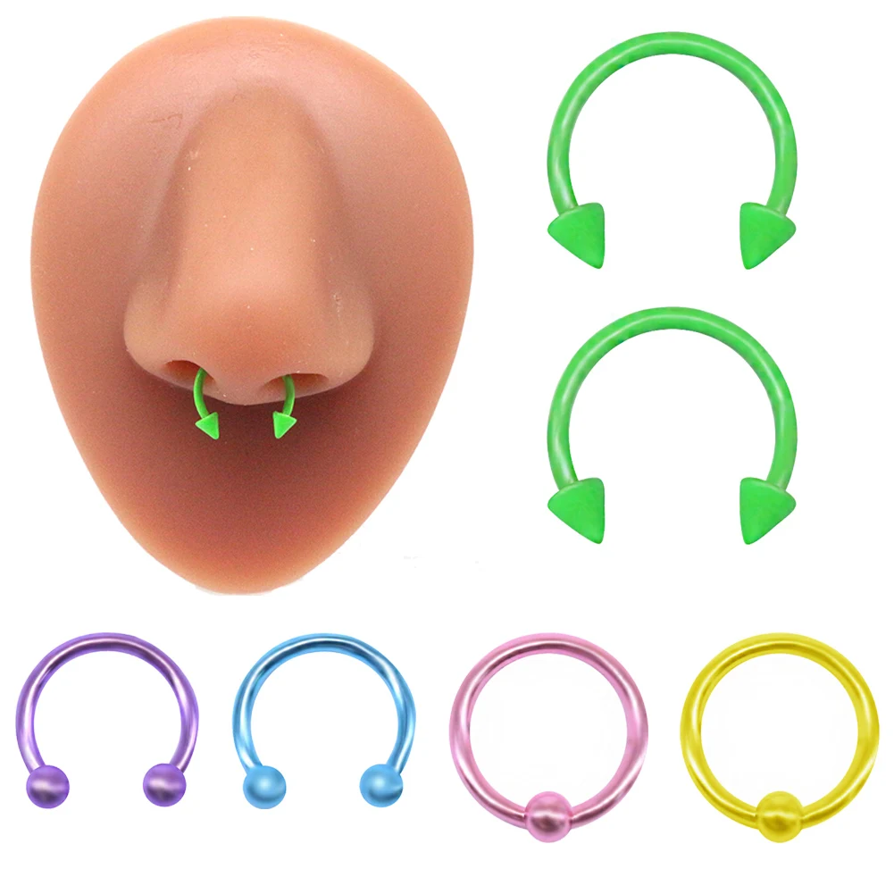 1Pcs Stainless Steel Nose Ring Septum Hoop Earrings Ear Cartilage Tragus Helix Circular Lip Jewelry Horseshoe Real Piercing Set
1Pcs Stainless Steel Nose Ring Septum Hoop Earrings Ear Cartilage Tragus Helix Circular Lip Jewelry Horseshoe Real Piercing Set