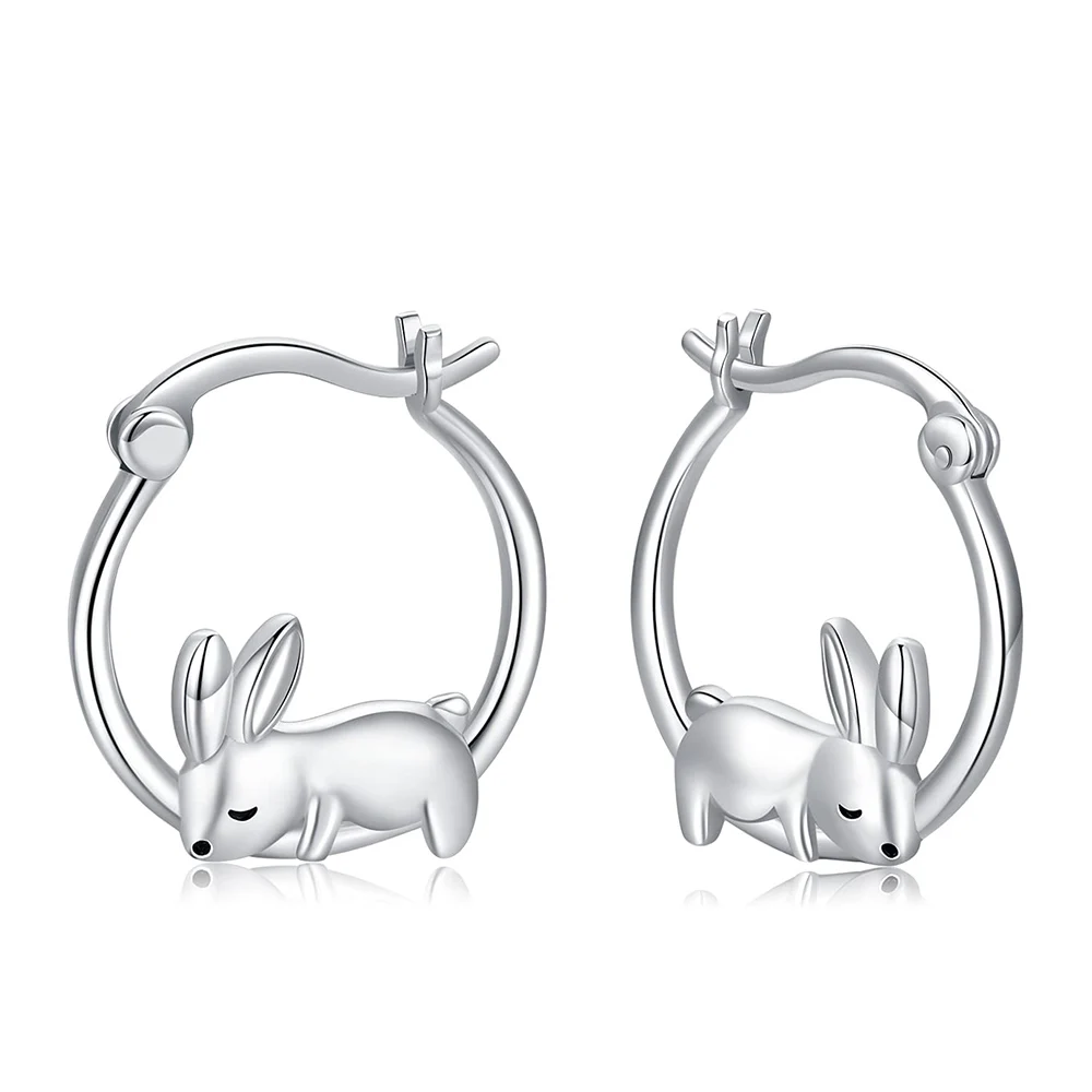Harong Silver Plated Rabbit Cute Animal Hoop Earring Females Gift Metal Copper Beautiful Girl Earring Party Jewelry Accessories
Harong Silver Plated Rabbit Cute Animal Hoop Earring Females Gift Metal Copper Beautiful Girl Earring Party Jewelry Accessories