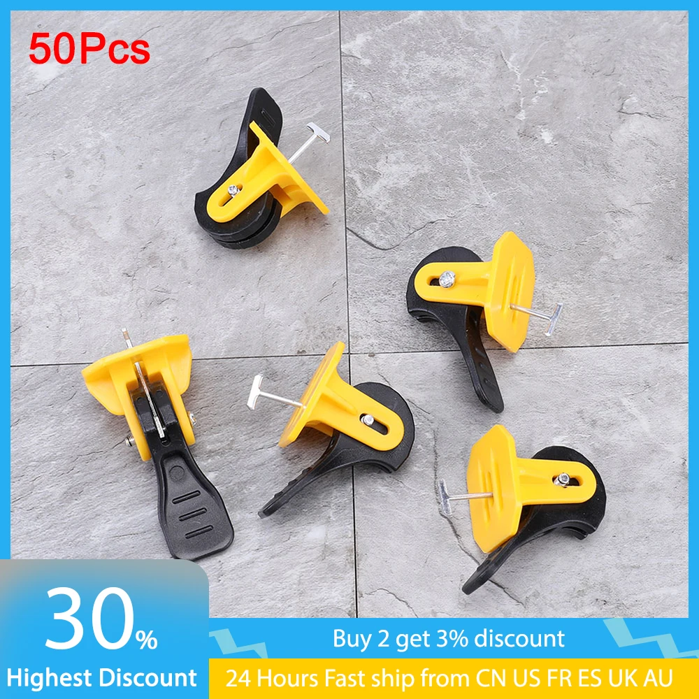 50Pcs Tile Leveler Adjuster Plastic Tile Leveling Positioning System Locator Spacers for Flooring Wall Construction Tools Yellow
50Pcs Tile Leveler Adjuster Plastic Tile Leveling Positioning System Locator Spacers for Flooring Wall Construction Tools Yellow