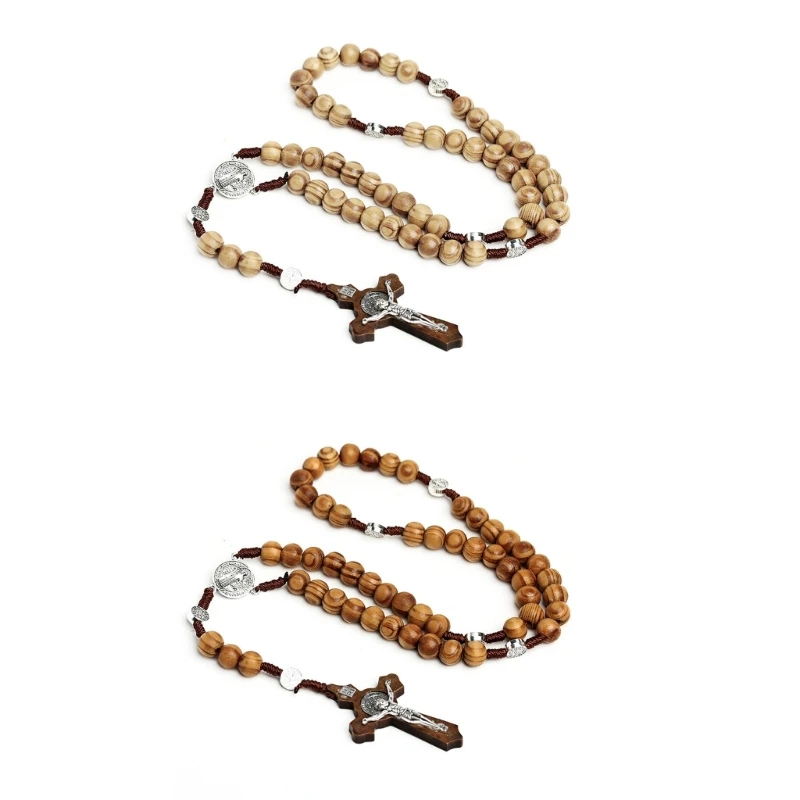 Handmade Wood Catholic Rosaries Necklaces Pendant Necklaces for Men Women Drop Shipping
Handmade Wood Catholic Rosaries Necklaces Pendant Necklaces for Men Women Drop Shipping