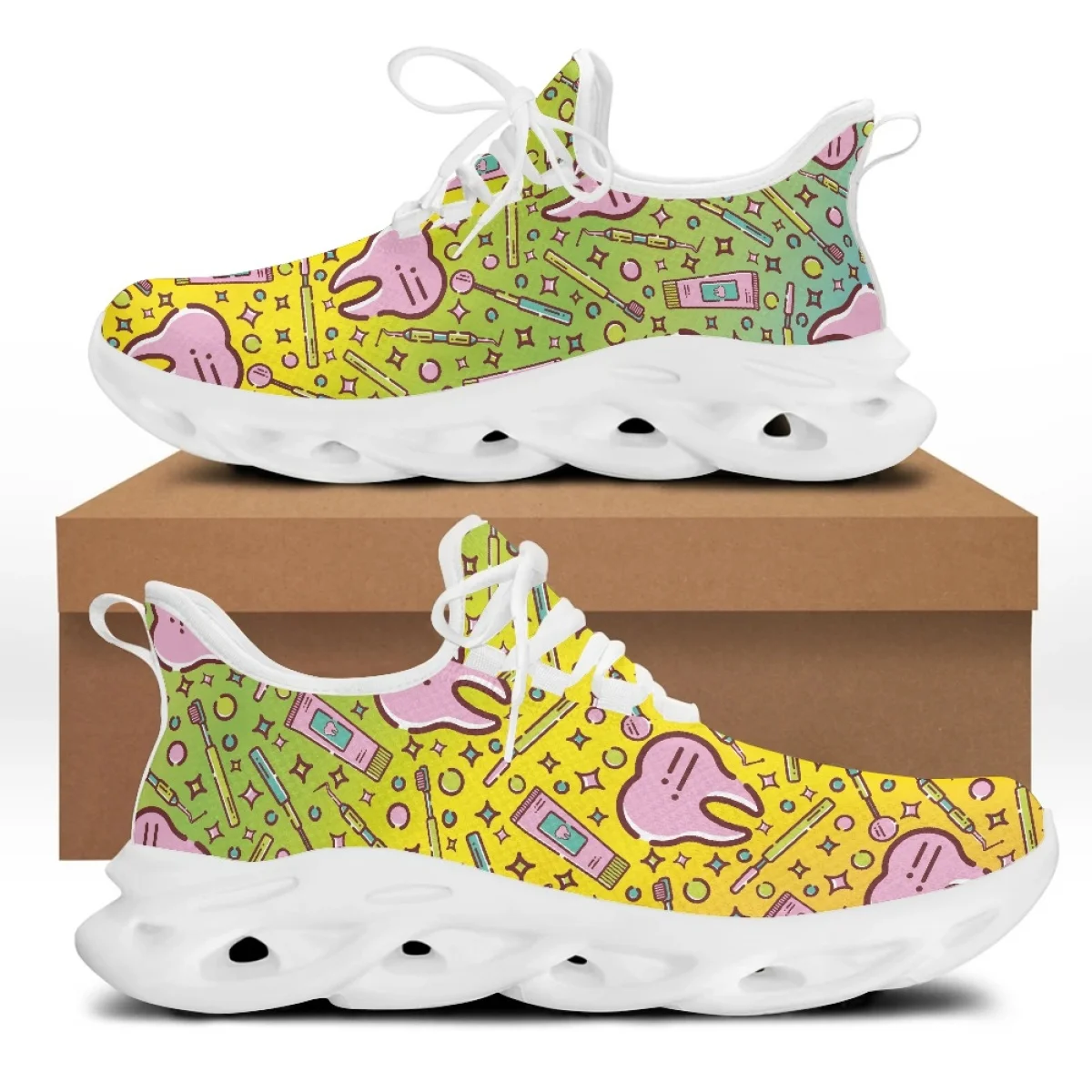 Yikeluo Dentist Dental Cartoon Print Design Running Sneakers for Girls Outdoor Platform Shoes Female Light Footwear Zapatos
Yikeluo Dentist Dental Cartoon Print Design Running Sneakers for Girls Outdoor Platform Shoes Female Light Footwear Zapatos