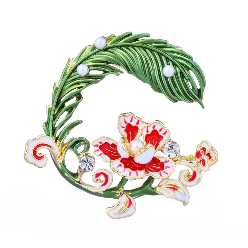 Wuli&baby Feather Flower Brooches For Women 2-color Enamel Vintage Style Plants Party Office Brooch Pin Gifts
Wuli&baby Feather Flower Brooches For Women 2-color Enamel Vintage Style Plants Party Office Brooch Pin Gifts