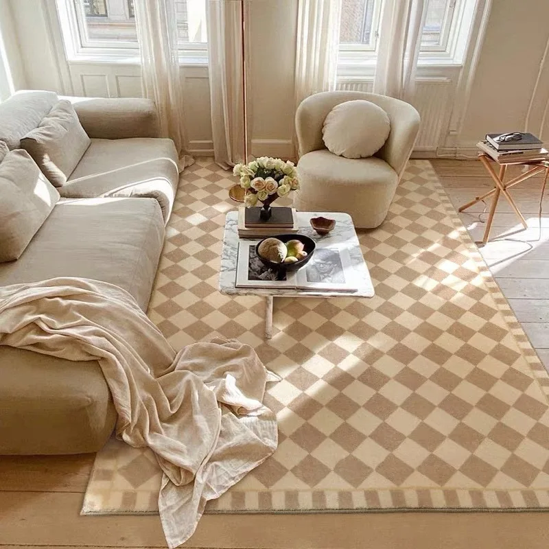 New Style Living Room Checkerboard Carpet Ins Style Simple Checkerboard Bedroom Floor Mat Bathroom Quick Drying Carpet
New Style Living Room Checkerboard Carpet Ins Style Simple Checkerboard Bedroom Floor Mat Bathroom Quick Drying Carpet