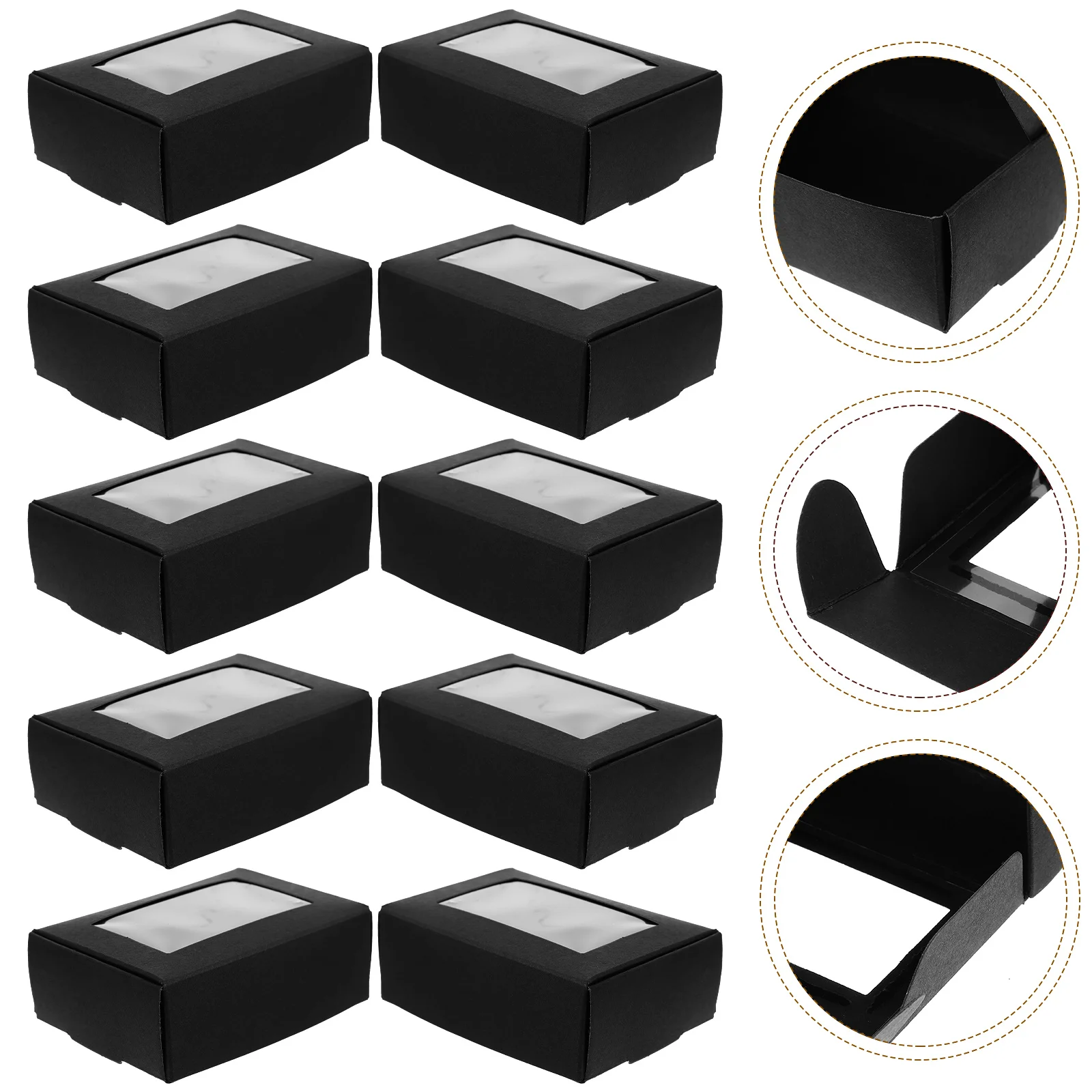 50Pcs Jewelry Boxes Party Bakery Boxes Packing Boxes Cookie Boxes with Window
50Pcs Jewelry Boxes Party Bakery Boxes Packing Boxes Cookie Boxes with Window