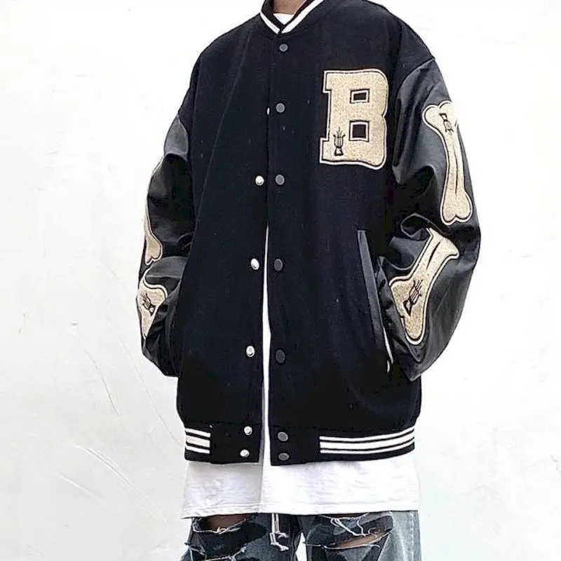High street men's jacket spring autumn national fashion hip-hop woolen vintage baseball jacket men's loose street coat unisex
High street men's jacket spring autumn national fashion hip-hop woolen vintage baseball jacket men's loose street coat unisex