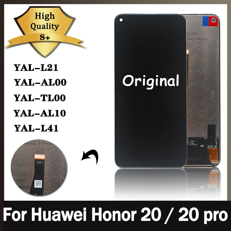 Оригинальный ЖК-дисплей для Huawei Honor 20, 6,26 дюймов, ЖК-дисплей с сенсорным экраном, дигитайзер, Замена для Huawei Honor 20 Pro, ЖК-дисплей
Оригинальный ЖК-дисплей для Huawei Honor 20, 6,26 дюймов, ЖК-дисплей с сенсорным экраном, дигитайзер, Замена для Huawei Honor 20 Pro, ЖК-дисплей