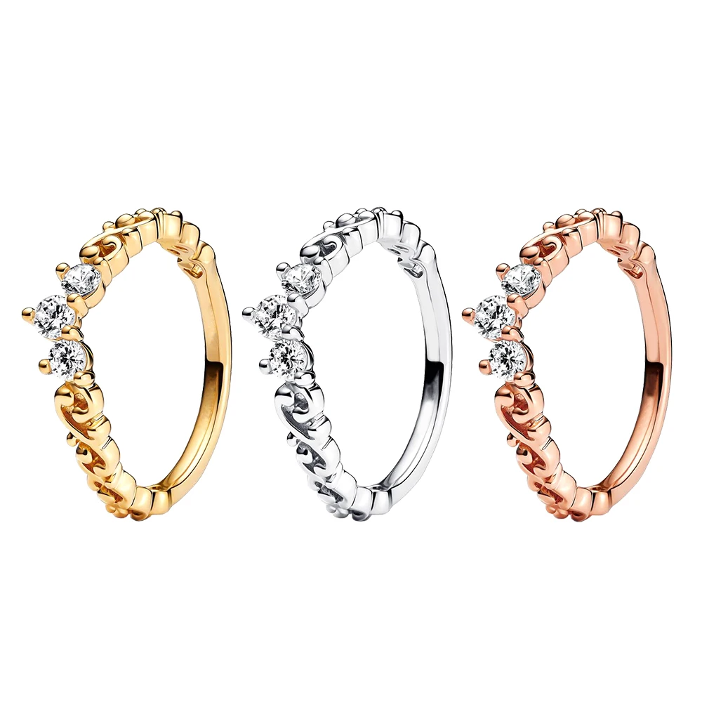 New 925 Sterling Silver Scroll Crown Ring fit Pandora Jewelry for Women Wedding Party Anniversar Gifts 
New 925 Sterling Silver Scroll Crown Ring fit Pandora Jewelry for Women Wedding Party Anniversar Gifts