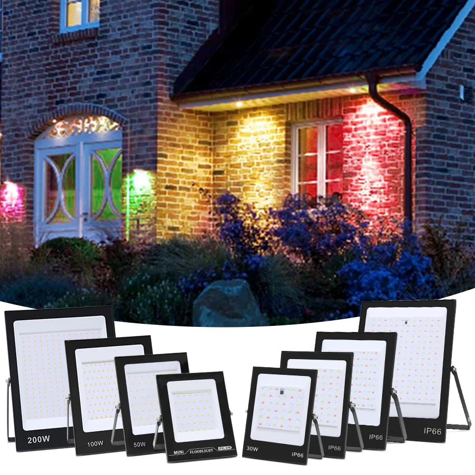 220V Outdoor Led Spotlight 200w 100w 50w 30w Warm/Cold White/ RGB Waterproof Flood Light Led Projector Garden Street Wall Lamp
220V Outdoor Led Spotlight 200w 100w 50w 30w Warm/Cold White/ RGB Waterproof Flood Light Led Projector Garden Street Wall Lamp