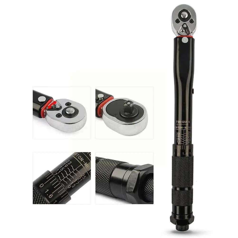 Torque 1/4 Ratchet Wrench 2-24mm Professionally Adjustable High-precision Maintenance Torque Wrench For Automotive Equipmen B4C1
Torque 1/4 Ratchet Wrench 2-24mm Professionally Adjustable High-precision Maintenance Torque Wrench For Automotive Equipmen B4C1