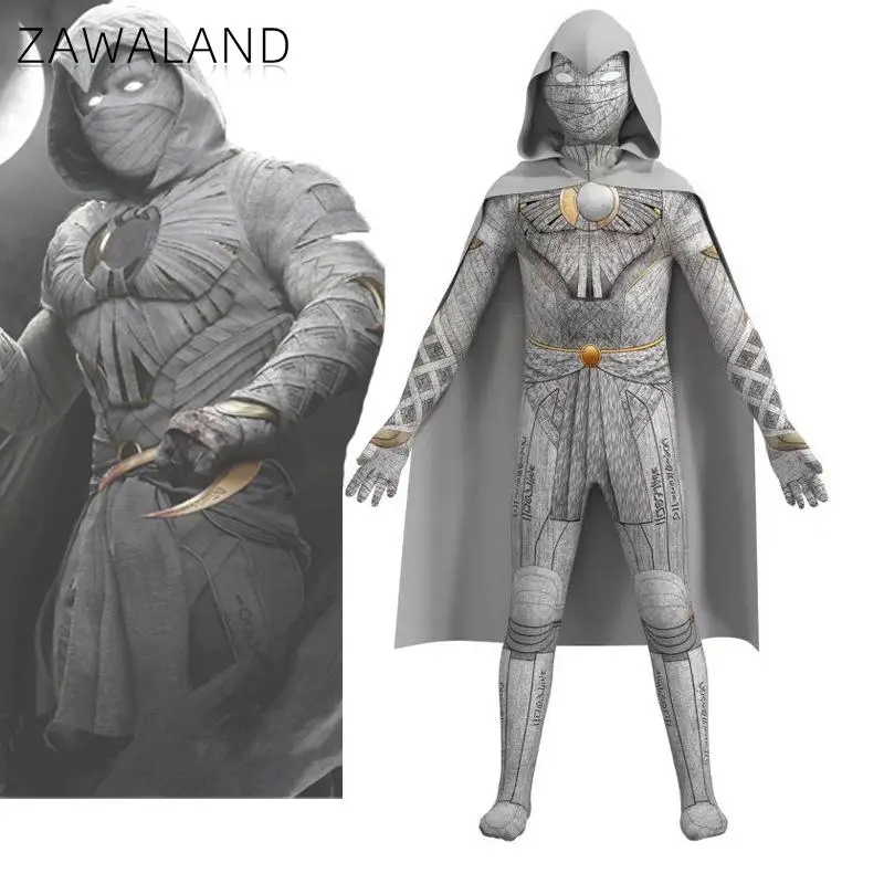 Zawaland Halloween Performance Kids Holiday Gift Boy Superhero Moon Knight Cosplay Costume with Cape Game Anime Costumes
Zawaland Halloween Performance Kids Holiday Gift Boy Superhero Moon Knight Cosplay Costume with Cape Game Anime Costumes