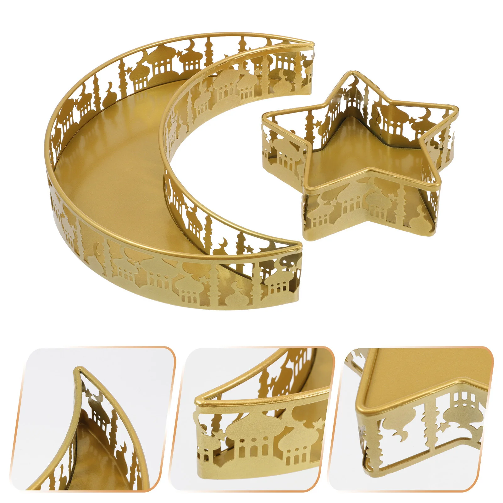 Plate Star Moon Tray Kitchen Supplies Muslim Home Wrought Iron Food Serving Trays
Plate Star Moon Tray Kitchen Supplies Muslim Home Wrought Iron Food Serving Trays