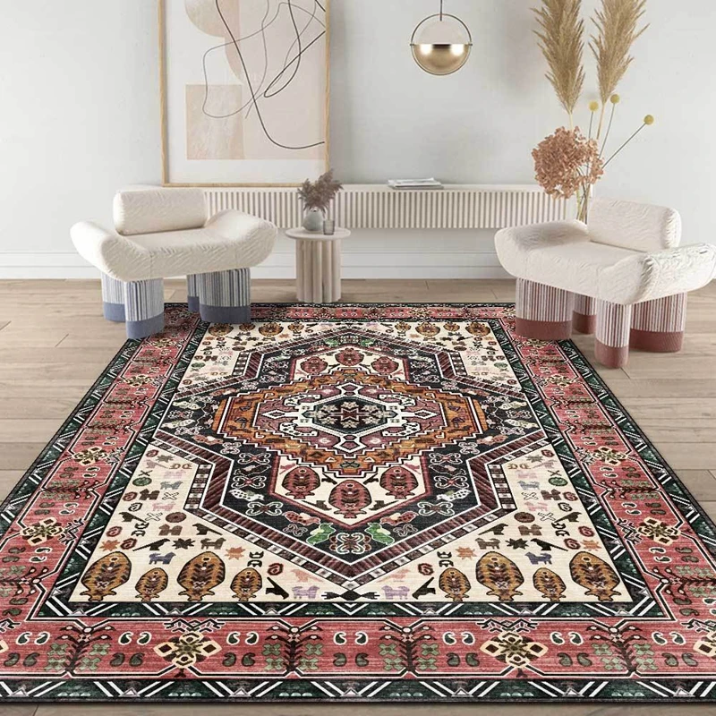 Retro Persian Style Bedroom Carpet and Rug Morocco Ethnic Geometric Living Room Table Non-Slip Floor Mat Kitchen Hallway Tapete
Retro Persian Style Bedroom Carpet and Rug Morocco Ethnic Geometric Living Room Table Non-Slip Floor Mat Kitchen Hallway Tapete