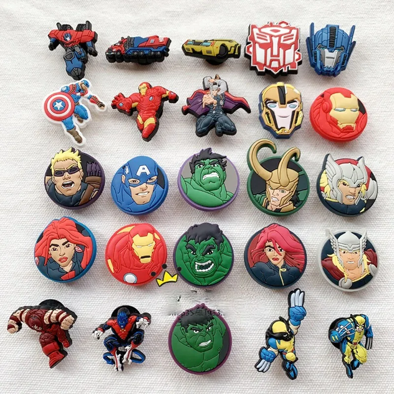 Geniune Cute Shoe Marvel Charms Accessories Cartoon Avengers Super Hero Iron Man Hulk Shoes Buckle Decorations for Sandals
Geniune Cute Shoe Marvel Charms Accessories Cartoon Avengers Super Hero Iron Man Hulk Shoes Buckle Decorations for Sandals