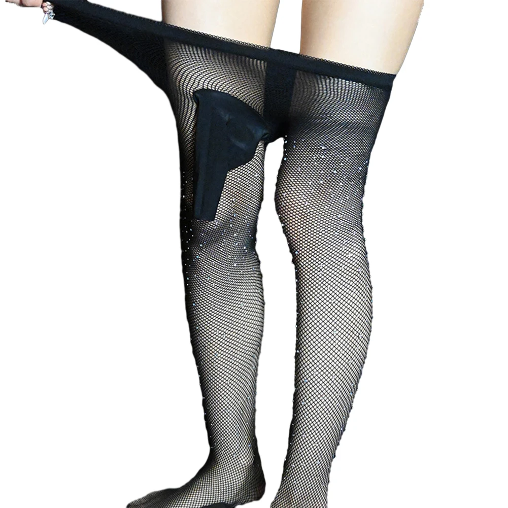 Sexy Men Stockings Fishnet Hollow Out Pantyhose Ultra-thin Sheer Underpants With Drill Tights Pants Gay Man Erotic Lingerie
Sexy Men Stockings Fishnet Hollow Out Pantyhose Ultra-thin Sheer Underpants With Drill Tights Pants Gay Man Erotic Lingerie
