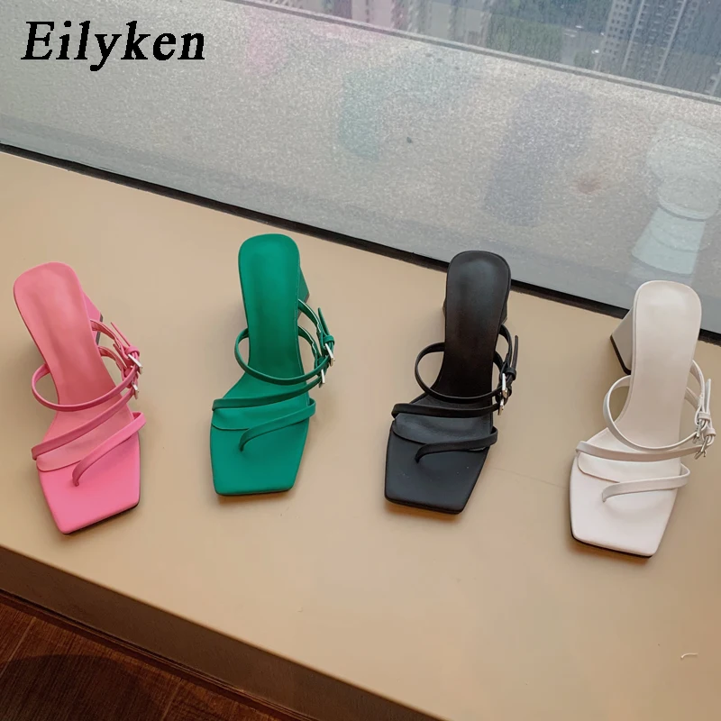 Eilyken New Square Clip Toe Design Chunky High Heel Slippers Summer Outdoor Ladies Buckle Strap Flip Flops Shoes
Eilyken New Square Clip Toe Design Chunky High Heel Slippers Summer Outdoor Ladies Buckle Strap Flip Flops Shoes