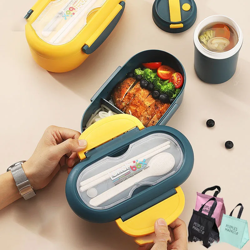 NINETOP Portable Lunch Box Children Student Kids 2 Grid with Spoon Chopsticks Leakproof Microwavable Prevent Fiambrera Infant
NINETOP Portable Lunch Box Children Student Kids 2 Grid with Spoon Chopsticks Leakproof Microwavable Prevent Fiambrera Infant