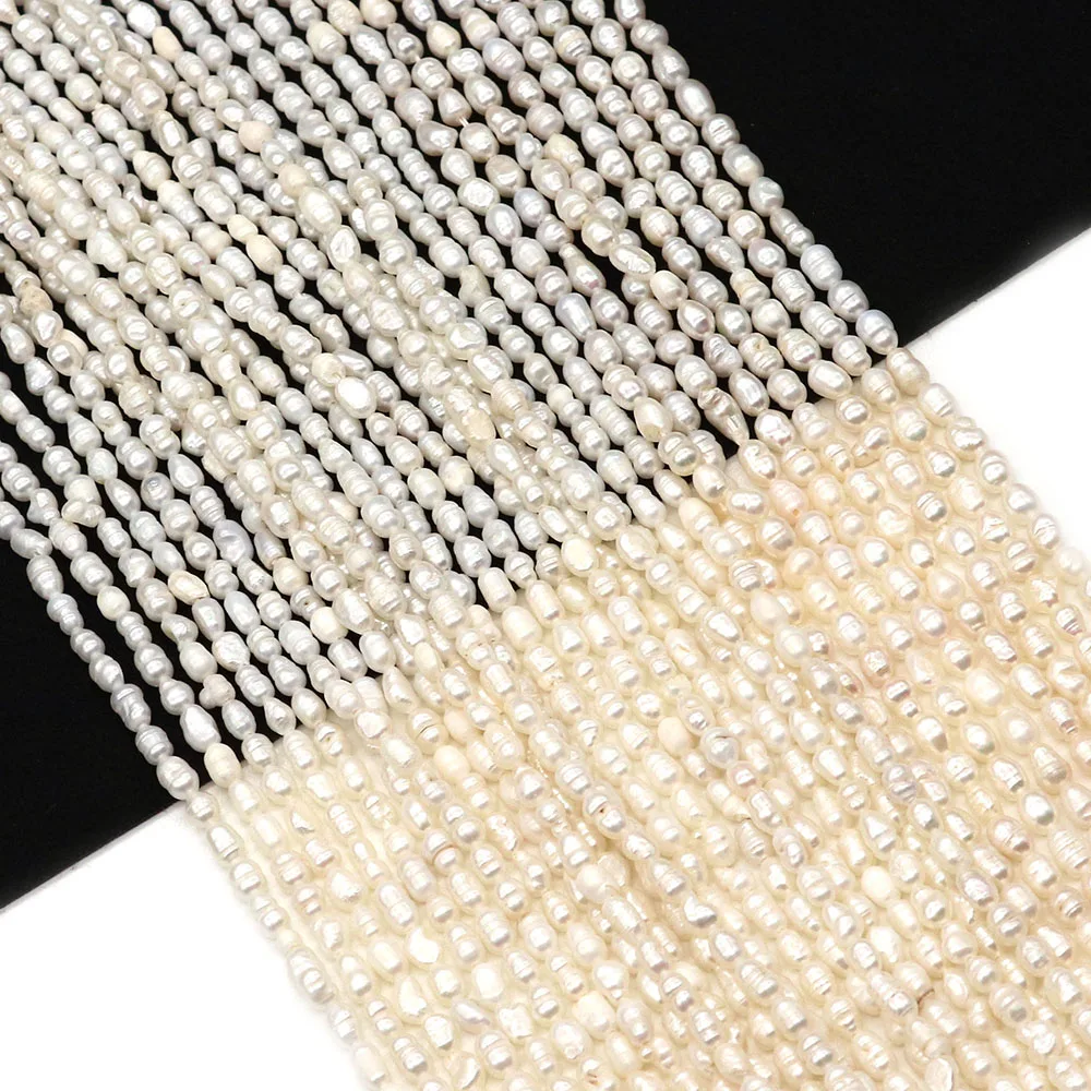 Natural Freshwater Pearl Threaded Rice Shape Beads 2-4mm Charm Fashion DIY Necklace Earrings Bracelet Boutique Jewelry Accessory
Natural Freshwater Pearl Threaded Rice Shape Beads 2-4mm Charm Fashion DIY Necklace Earrings Bracelet Boutique Jewelry Accessory
