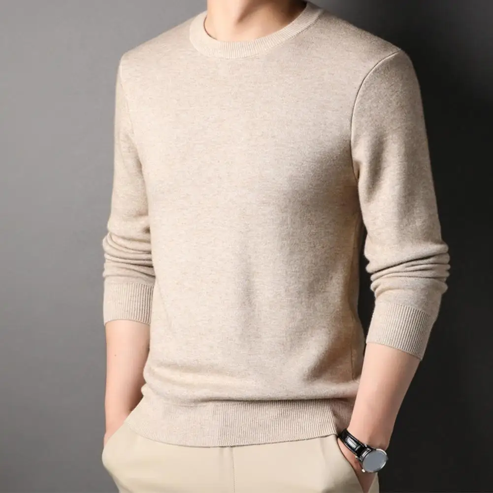 Solid Color Men Sweater Stylish Cozy Men's Business Sweaters Soft Knitted Round Neck Slim Fit Anti-shrink for Fall Winter
Solid Color Men Sweater Stylish Cozy Men's Business Sweaters Soft Knitted Round Neck Slim Fit Anti-shrink for Fall Winter