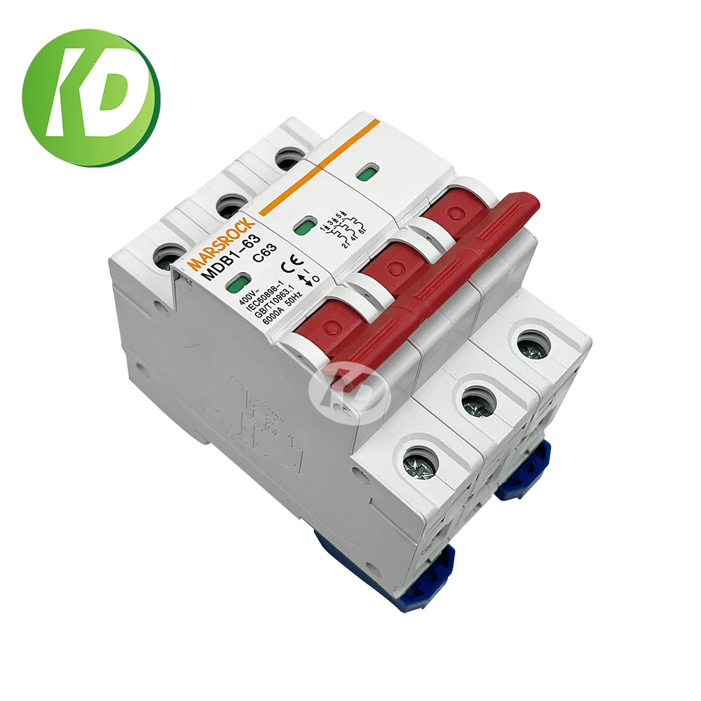 Mars Rock 63A Overload Protector Wind 3 Phase AC 400V Circuit Breaker Electrical MCB 3 Pole
Mars Rock 63A Overload Protector Wind 3 Phase AC 400V Circuit Breaker Electrical MCB 3 Pole