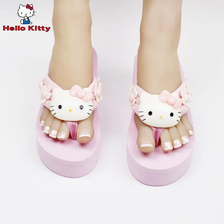 2022 New Simple Hello Kitty Anime Cartoon Pink Songgao Sandals Slippers Wedge Heel Clip Feet Thick Bottom Non-Slip Slippers
2022 New Simple Hello Kitty Anime Cartoon Pink Songgao Sandals Slippers Wedge Heel Clip Feet Thick Bottom Non-Slip Slippers