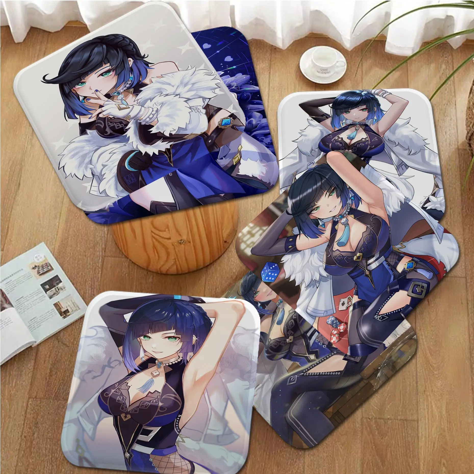 Yelan Genshin Impact European Fabric Cushion Non-slip Living Room Sofa Decor Students Stool Tatami Office Sofa Cushion
Yelan Genshin Impact European Fabric Cushion Non-slip Living Room Sofa Decor Students Stool Tatami Office Sofa Cushion