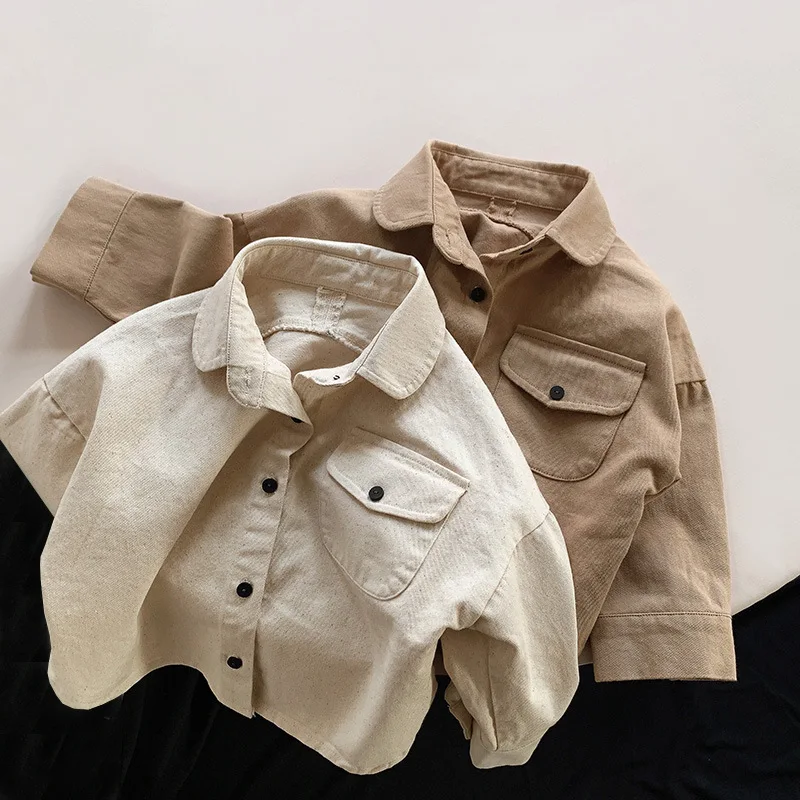 2023 Children's T-Shirt Spring and Autumn New Japanese Korean Girls' Retro Versatile Fashion Shirt Boys' Baby Pure Cotton Coat
2023 Children's T-Shirt Spring and Autumn New Japanese Korean Girls' Retro Versatile Fashion Shirt Boys' Baby Pure Cotton Coat